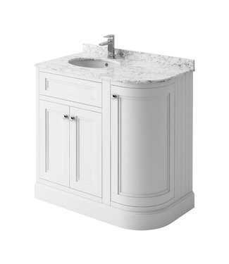 Horton & Studley  Badkamermeubel hoekkast 90 cm rechts wit Parson