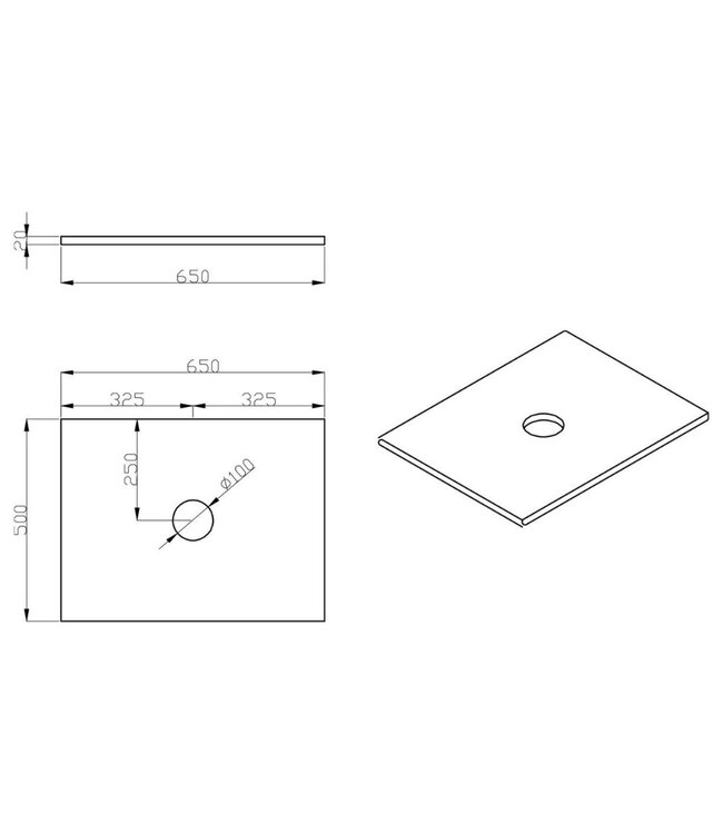 Klassiek Badkamermeubel Ribsdale 65cm