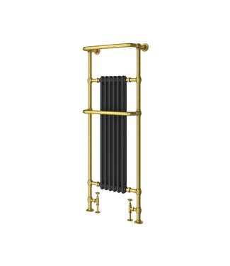 Toff Bathrooms Handdoekradiator goud/zwart Baywater HS138792Q