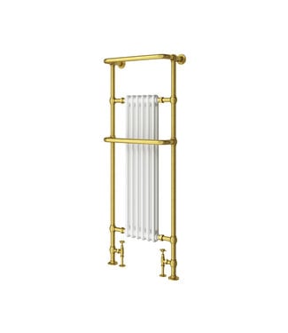 Toff Bathrooms Handdoekradiator goud/wit Baywater HS1328791Q