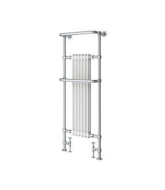 Toff Bathrooms Handdoekradiator chroom/wit Baywater HS34295Q