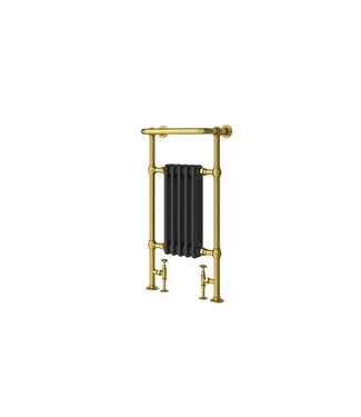 Toff Bathrooms Handdoekradiator goud/zwart Baywater HS138790Q