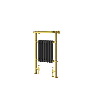 Toff Bathrooms Handdoekradiator goud/zwart Baywater HS138788Q
