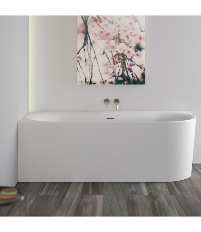 Hoekbad Queen Links acryl 180cm