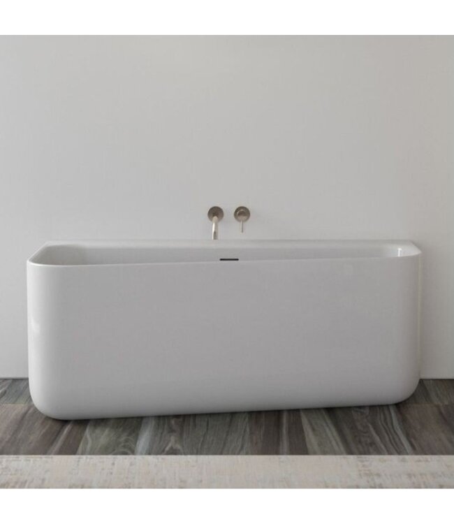 Half vrijstaand acryl bad 155cm Capri R