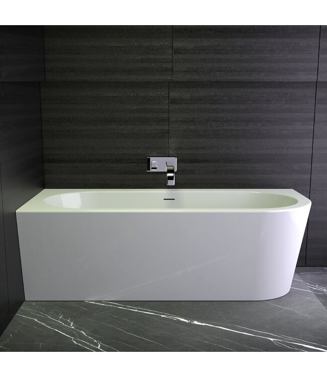 Hoekbad Clamecy links acryl 180cm