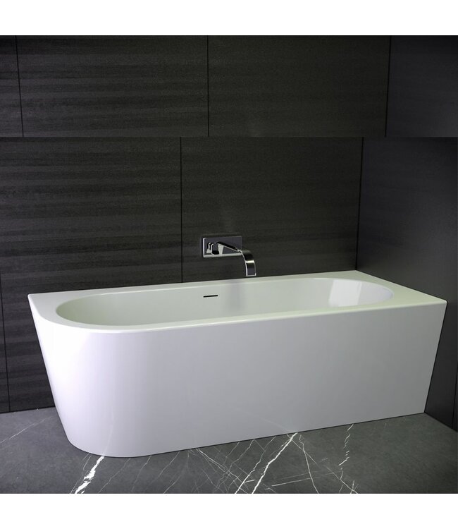 Hoekbad Clamecy rechts acryl 180cm