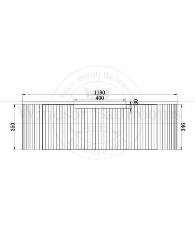 Klassiek Badkamermeubel Zand Wit/Zwart 120cm