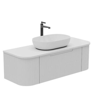 Horton & Studley  Badkamermeubel 120 cm wand Zand Wit/Wit