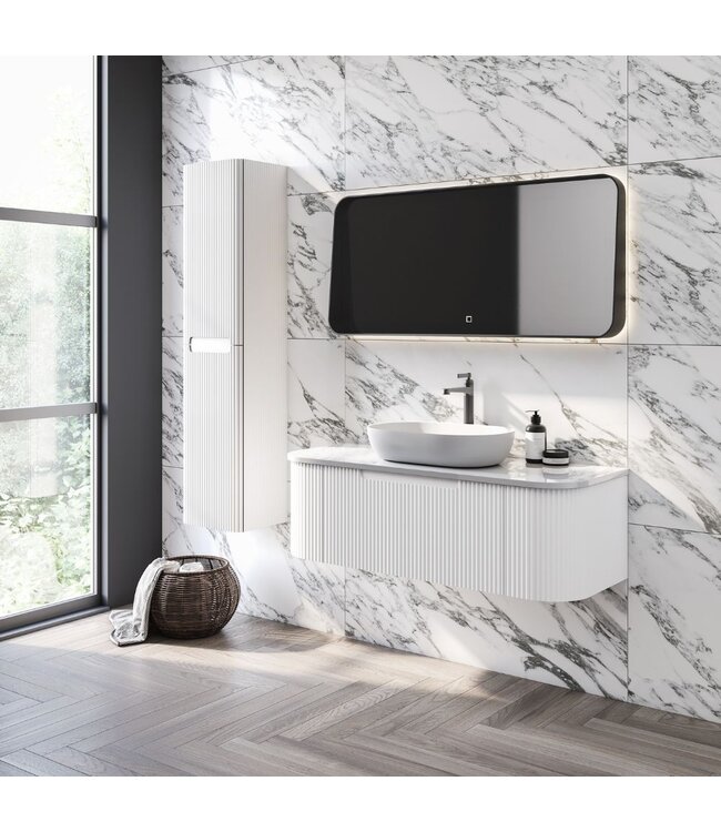Klassiek Badkamermeubel Zand Wit/Wit 120 cm