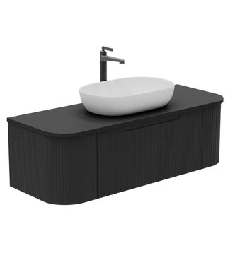 Horton & Studley  Badkamermeubel 120 cm Wand Zand Zwart