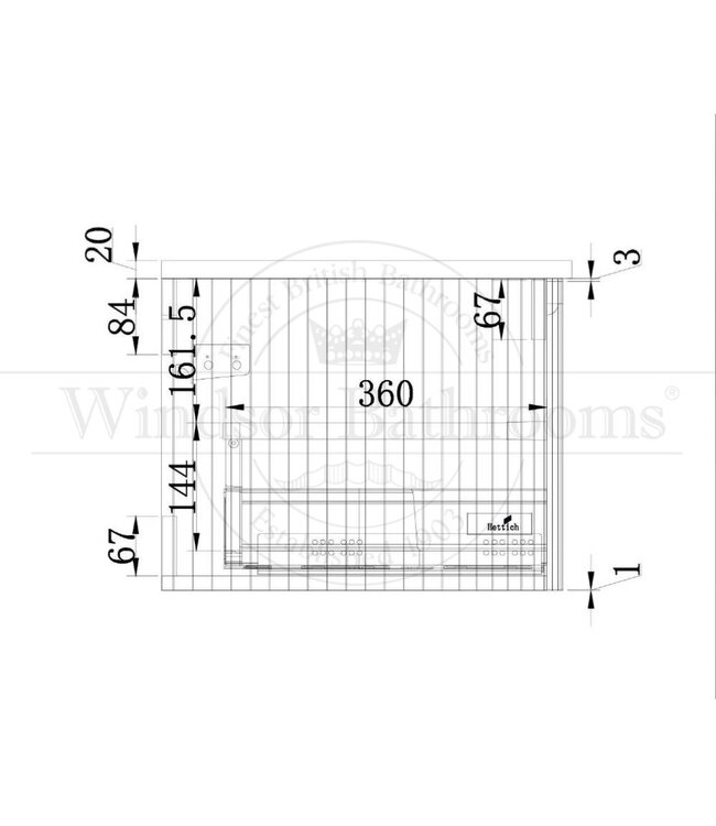 Klassiek Badkamermeubel Zand Wit/Wit 90cm