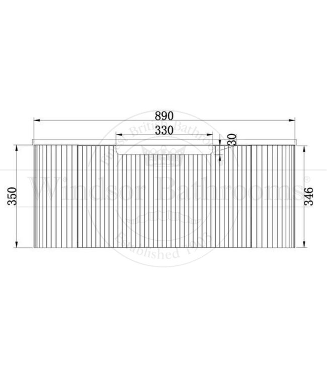Klassiek Badkamermeubel Zand Wit/Wit 90cm