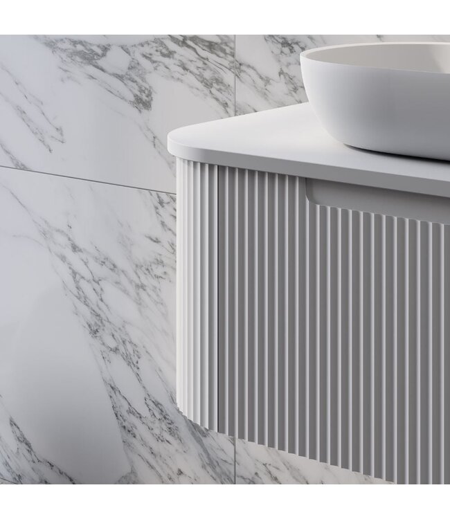 Klassiek Badkamermeubel Zand Zwart/Wit 75cm