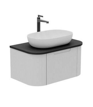 Horton & Studley  Badkamermeubel 75 cm Wand Zand Wit/Zwart