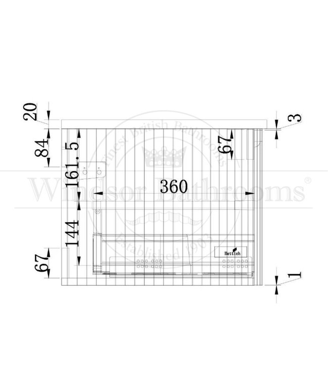 Klassiek Badkamermeubel Zand Wit/Wit 75cm
