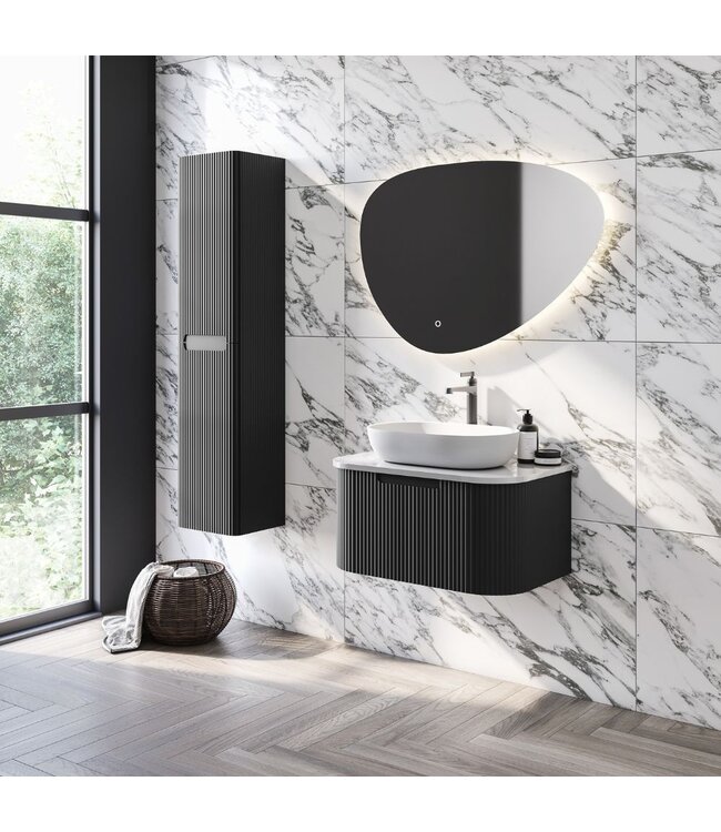 Klassiek Badkamermeubel Zand Zwart/Wit 75cm