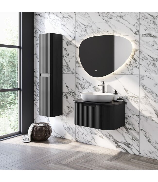 Klassiek Badkamermeubel Zand /Zwart 75cm