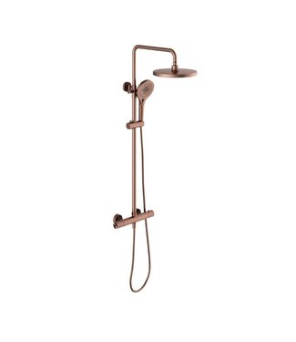 Toff Bathrooms Moleti Doucheset Thermostaatkraan Opbouw Brons TF139841Q Douche