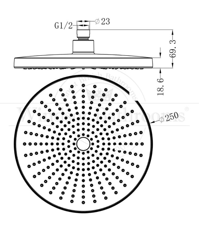 Douchekraan TF139841Q Moleti