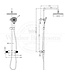 Douche met Thermostaatkraan Gunmetal Opbouw | Moleti Doucheset TF139839Q