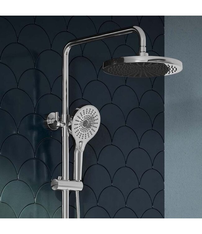 Douche met Thermostaatkraan Chroom Opbouw | Moleti Doucheset TF176031Q