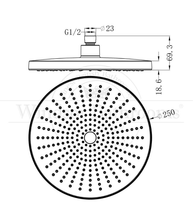 Douchekraan TF152527Q Moleti