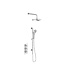 Toff Bathrooms Moleti Doucheset Thermostaatkraan Inbouw Chroom TF177235Q Douche