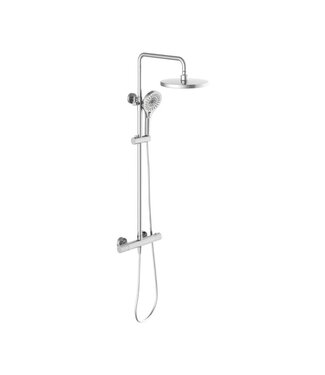 Toff Bathrooms Moleti Doucheset Thermostaatkraan Opbouw Chroom TF176031Q Douche