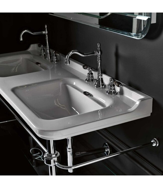Klassieke dubbele wastafel 150cm Portofino WB4143-9195KE
