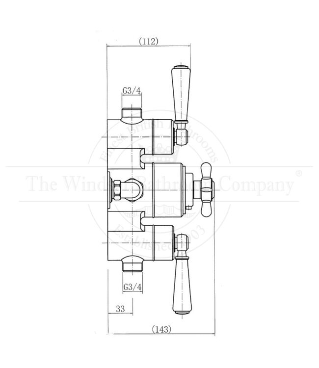 Doucheset met thermostaatkraan WB1850X6  Mont Blanc