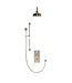 Douche met Thermostaatkraan Witte Hendels Inbouw | Mont Blanc Doucheset WB1860X6