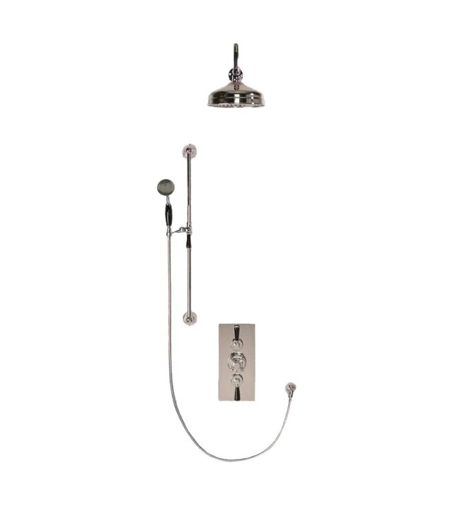 Douche met Thermostaatkraan Zwarte Hendels Inbouw | Blackwell Doucheset WB1860X6