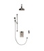 Douche met Thermostaatkraan Zwarte Hendels Opbouw | Blackwell Doucheset WB1860X1