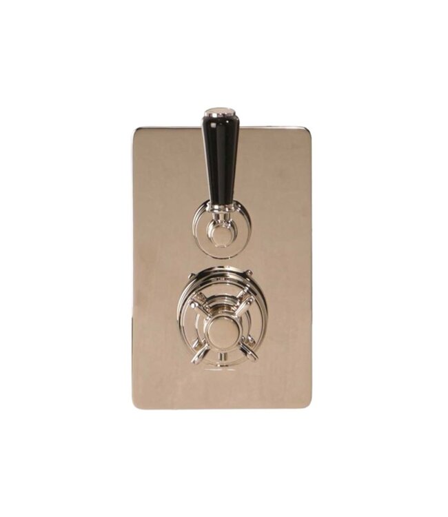 Douche met Thermostaatkraan Zwarte Hendels Opbouw | Blackwell Doucheset WB1860X1