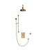 Douche met Thermostaatkraan Witte Hendels Inbouw | Mont Blanc Doucheset WB1860X1