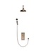 Douche met Thermostaatkraan Zwarte Hendels Inbouw | Blackwell Doucheset WB1860X4