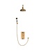 Douche met Thermostaatkraan Zwarte Hendels Inbouw | Blackwell Doucheset WB1860X4