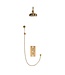 Douche met Thermostaatkraan Witte Hendels Inbouw | Mont Blanc Doucheset WB1860X4