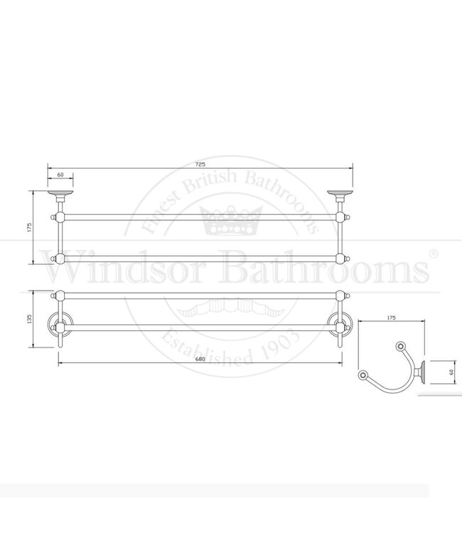 Handdoekhouder klassiek WBON627