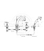 Badkraan 4-gats Kingston HS3022W