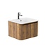 Badkamermeubel hangend Rib Chester Walnoot 60 cm
