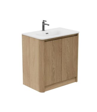 Horton & Studley  Badkamermeubel 80 cm inclusief wastafel Rib Chester Eiken