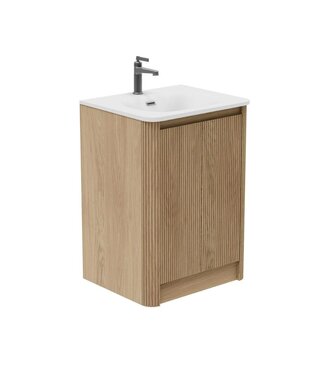 Horton & Studley  Badkamermeubel 60 cm inclusief wastafel Rib Chester Eiken