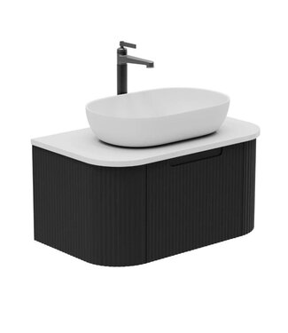 Horton & Studley  Badkamermeubel 75 cm Wand Zand Zwart/Wit