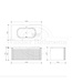 Badkamermeubel hangend Rib Chester Walnoot 100 cm