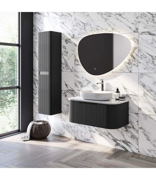 Kolomkast Zand hangend zwart 150cm