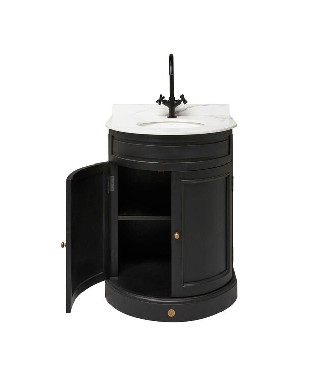 Badkamermeubelset Dawlish Black 63cm