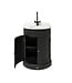 Badkamermeubelset Dawlish Black 63cm