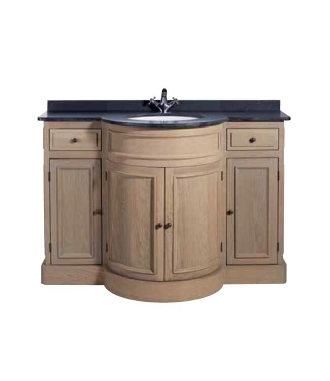 Klassiek Badkamermeubel Warlingham zwart 131 cm